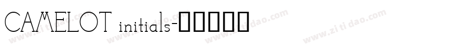 CAMELOT initials字体转换